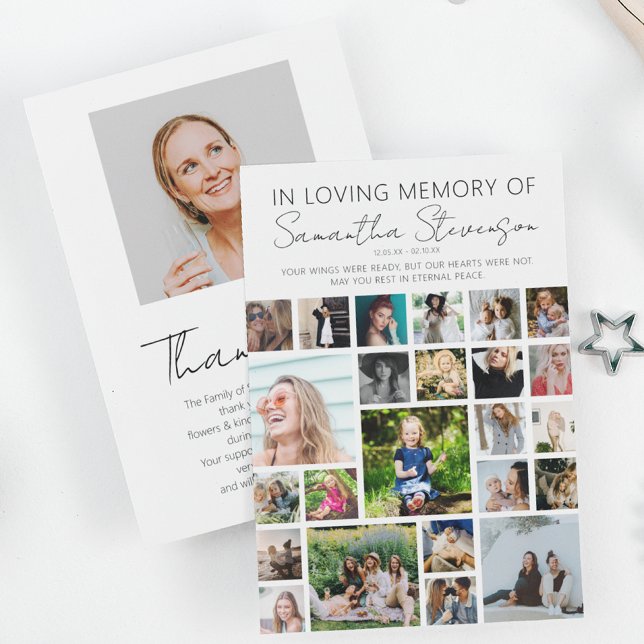 Personalisiert 24 Fotomaterial Dankeskarte (Von Creator hochgeladen)