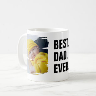 Personalisiert 2 Foto Bester Vater je Vatertag Kaffeetasse