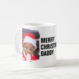 Personalisiert 2 Foto Frohe Weihnachten Kaffeetasse