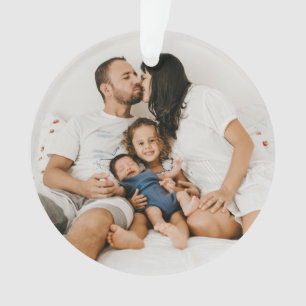 Personalisiert 2 Foto Weihnachtszeit Ornament