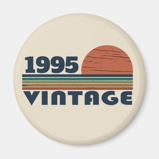 Personalisiert 30 Vintag 30. Geburtstag Party Magnet (Vorne)