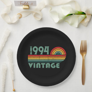 Personalisiert 30 Vintag 30. Geburtstag Party Pappteller