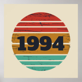 Personalisiert 30 Vintag 30. Geburtstag Party Poster