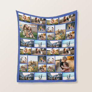Personalisiert 32 Fotomontage Fleece Blanket
