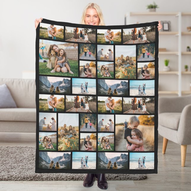 Personalisiert 32 Fotomontage Fleece Blanket (Von Creator hochgeladen)