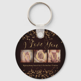 Personalisiert 3 Foto Collage Geschenk für Mama Schlüsselanhänger