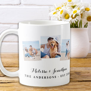 Personalisiert 3 Foto Einzigartige Hochzeit Kaffeetasse