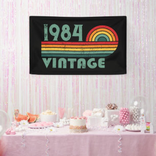 Personalisiert 40 Vintages Party Banner