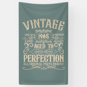Personalisiert 40 Vintages Party Banner