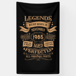 Personalisiert 40 Vintages Party Banner