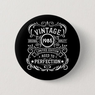 Personalisiert 40 Vintages Party Button