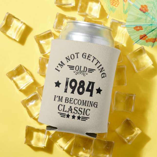 Personalisiert 40 Vintages Party Dosenkühler (In Situ Sommer)