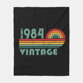 Personalisiert 40 Vintages Party Fleecedecke