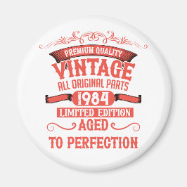 Personalisiert 40 Vintages Party Magnet
