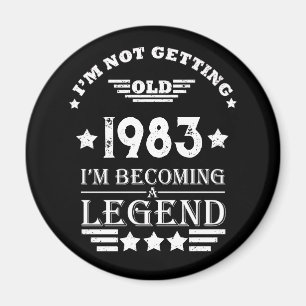 Personalisiert 40 Vintages Party Magnet