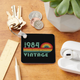 Personalisiert 40 Vintages Party Schlüsselanhänger