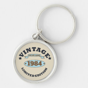 Personalisiert 40 Vintages Party Schlüsselanhänger