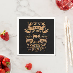 Personalisiert 40 Vintages Party Serviette