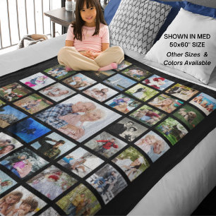 Personalisiert 45 Bilder sammeln Ihre Farbe Fleecedecke