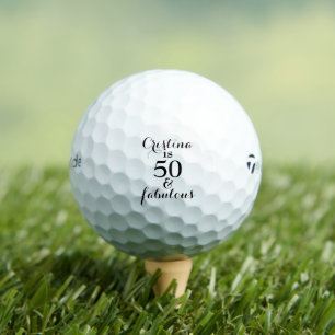 Personalisiert 50 & Fabulous Taylor Made Golfball