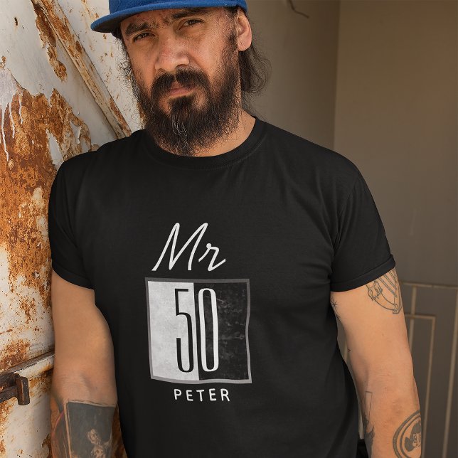 Personalisiert 50. Geburtstag T-Shirt (Von Creator hochgeladen)