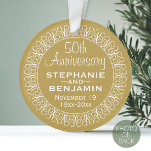 personalisiert 50. Hochzeitstag Ornament