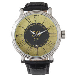 personalisiert 50 Jahre Ruhestand oder Jahrestag Armbanduhr