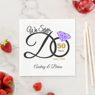 personalisiert 50. Jahrestag Serviette