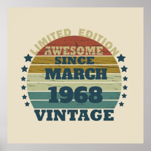 Personalisiert 55 Vintag 55. Geburtstag Poster