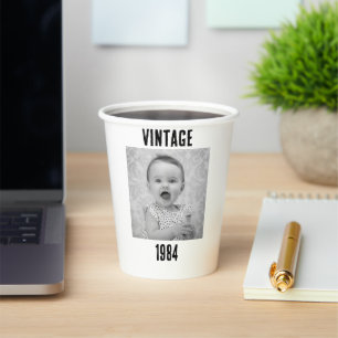Personalisiert 60. Geburtstag Vintag 60. Weltmeist Pappbecher