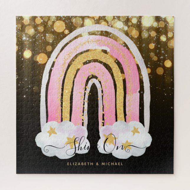 Personalisiert 676 Piece JIGSAW Weihnachts Rainbow Puzzle (Vertikal)