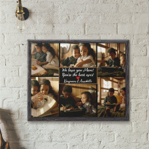 Personalisiert 6 FotoCollage Poster