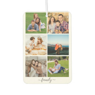 Personalisiert 6 Fotocollage-Produktfamilie, benut Autolufterfrischer