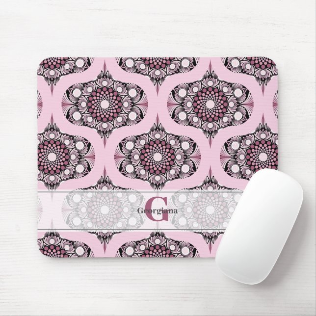 Personalisiert 70er Dusky Rose Cherry Blossom Mand Mousepad (Mit Mouse)