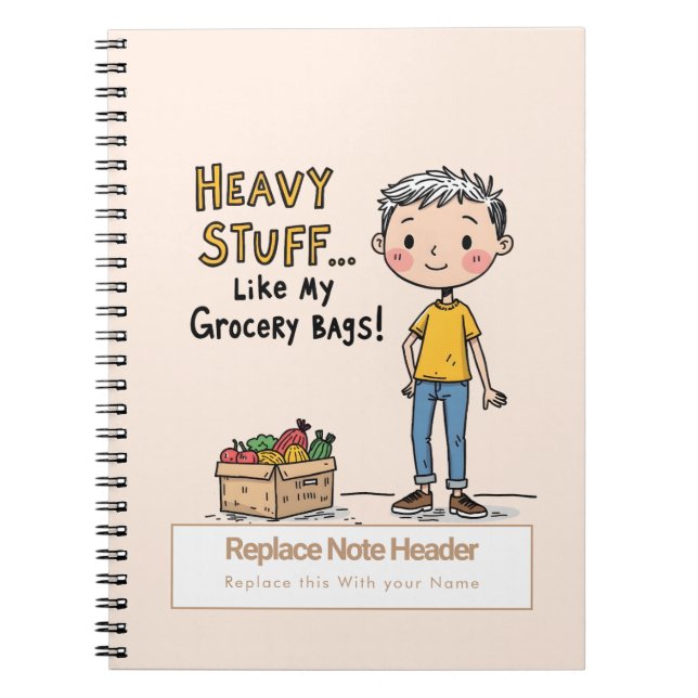 Personalisiert 70er Slang Themed Notebook Notizblock (Vorderseite)