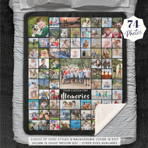 Personalisiert 74 Fotomaterial bearbeitbare Farbe Sherpadecke