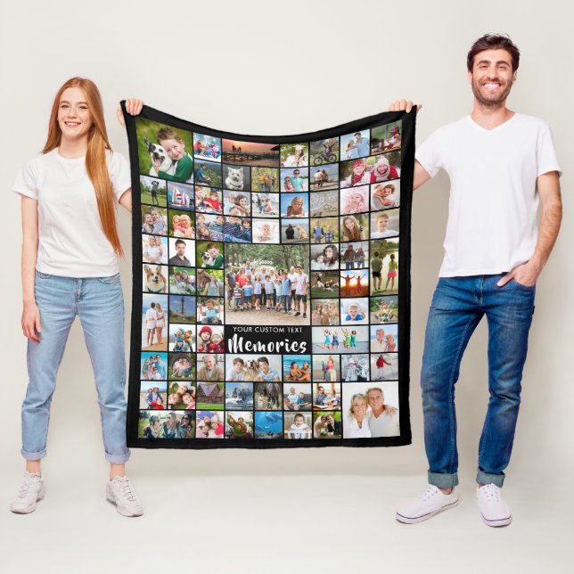 Personalisiert 74 Fotomaterial bearbeitbare Farbfl Fleecedecke (Beispiel)
