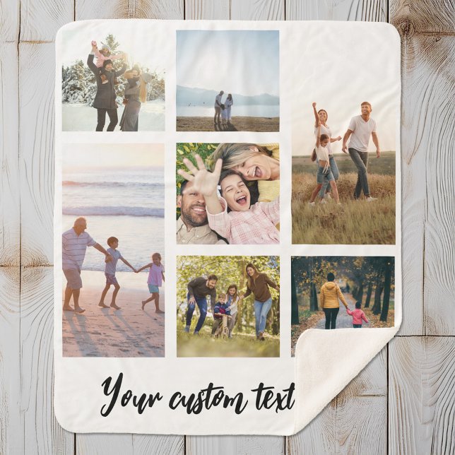 Personalisiert 7 FotoCollage Sherpadecke (Von Creator hochgeladen)