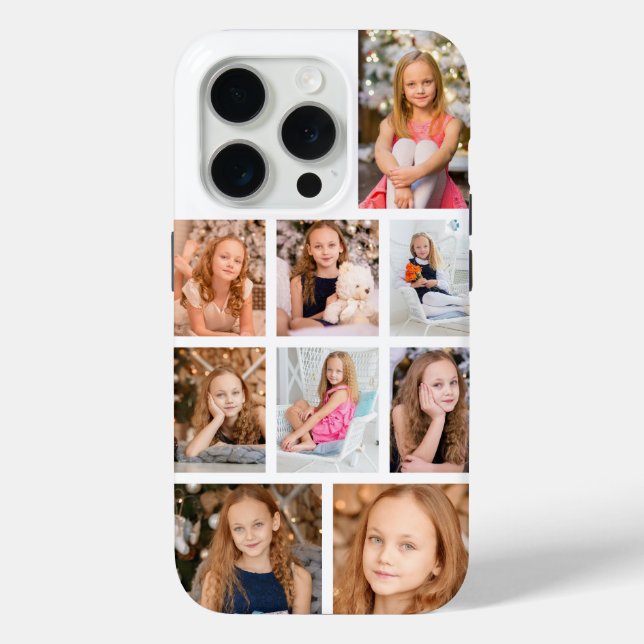 Personalisiert 9 FotoCollage Case-Mate iPhone Hülle (Rückseite)