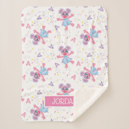 Personalisiert Abby Cadabby Sparkle Muster Sherpadecke