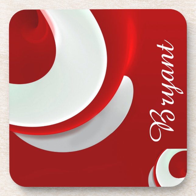 Personalisiert Abstrakt Getränkeuntersetzer (Vorderseite)