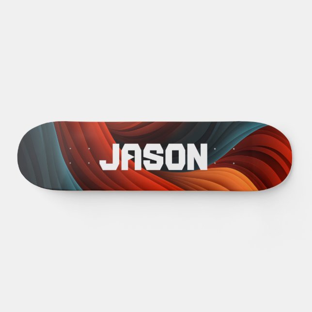 Personalisiert Abstrakt Skateboard (Horizontal)