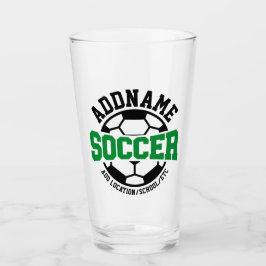 Personalisiert ADD NAME Soccer Player Team Krawatt Glas