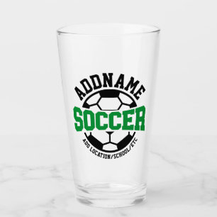Personalisiert ADD NAME Soccer Player Team Krawatt Glas