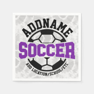 Personalisiert ADD NAME Soccer Player Team Krawatt Serviette