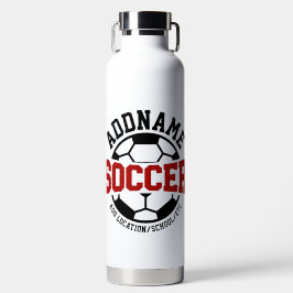 Personalisiert ADD NAME Soccer Player Team Krawatt Trinkflasche