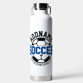 Personalisiert ADD NAME Soccer Player Team Krawatt Trinkflasche