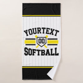 Personalisiert ADD NAME Software Player Varsity Te Badhandtuch Set
