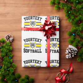Personalisiert ADD NAME Software Player Varsity Te Geschenkpapier