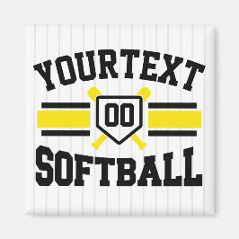 Personalisiert ADD NAME Software Player Varsity Te Magnet